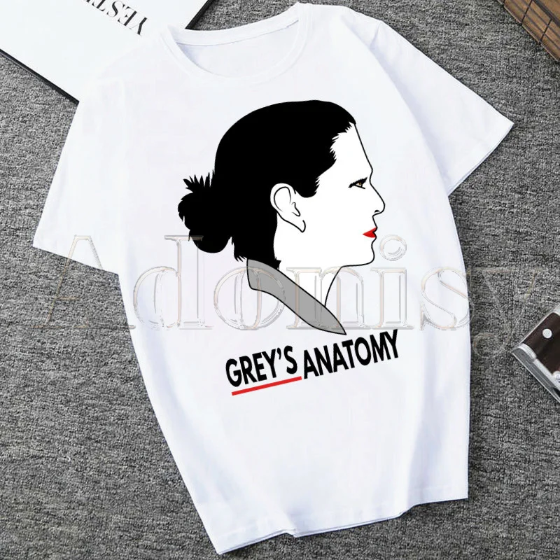 

Greys Anatomy Women T Shirt Casual Funny Tshirts Kawaii Tees Top Hipster Female Harajuku Short Sleeves Shirts Woman Clothes