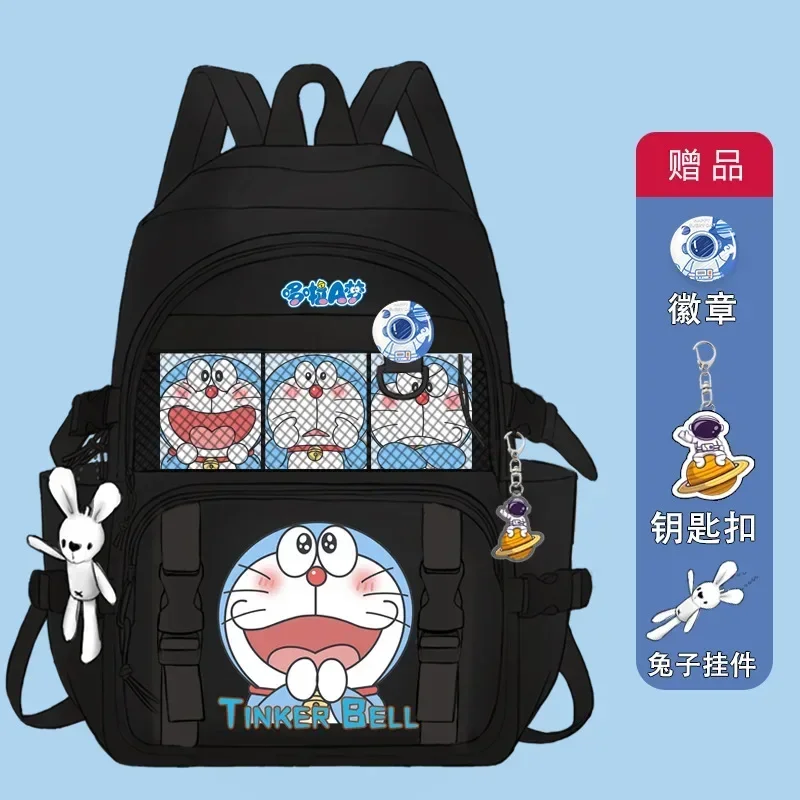 Doraemon Cartoon Backpack Primary School Grade 1 to Grade 5 Cute Schoolbag Junior High School Students Backpack 35x16x45cm 3