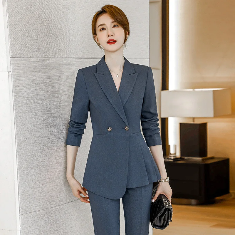 

Suit Women's Autumn New Office Worker Business Wear Temperament Goddess Style Senior Sense Hotel Manager Work Clothes