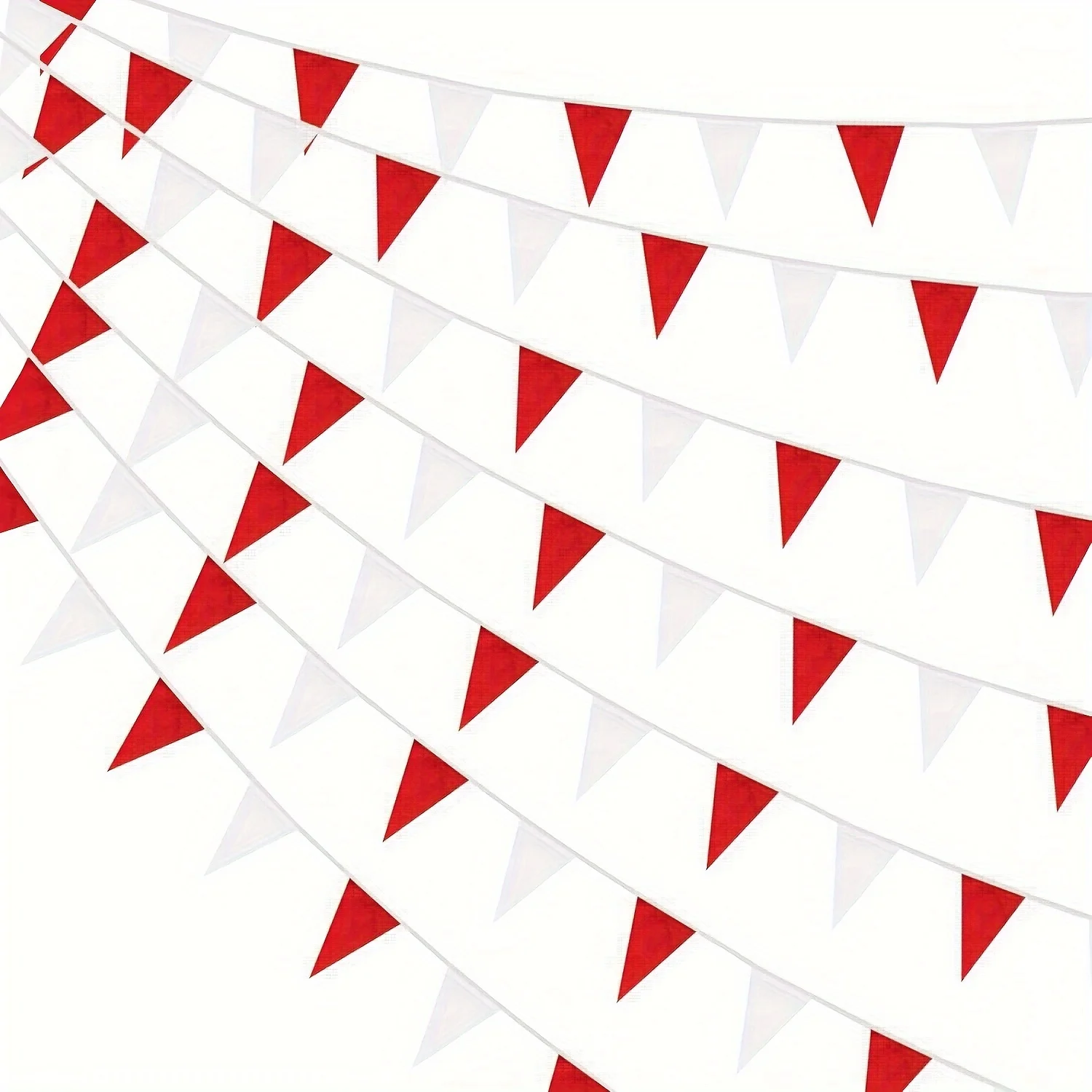 Triangle Pennant Banner Plastic Bunting Flags 1PC Weddings Birthday Parties Garden Celebrations