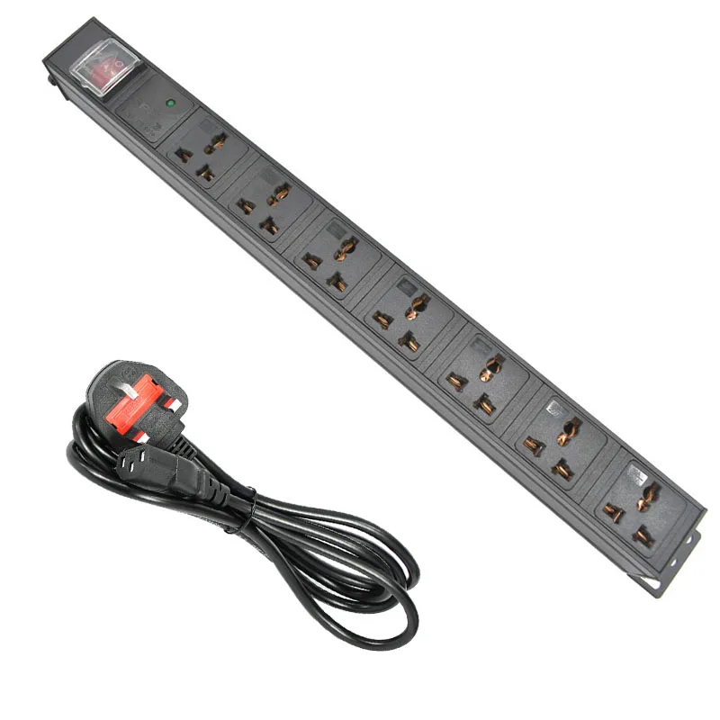 New Spd Pdu Power Strip Switch Control With 7 Ways Universal Outlet