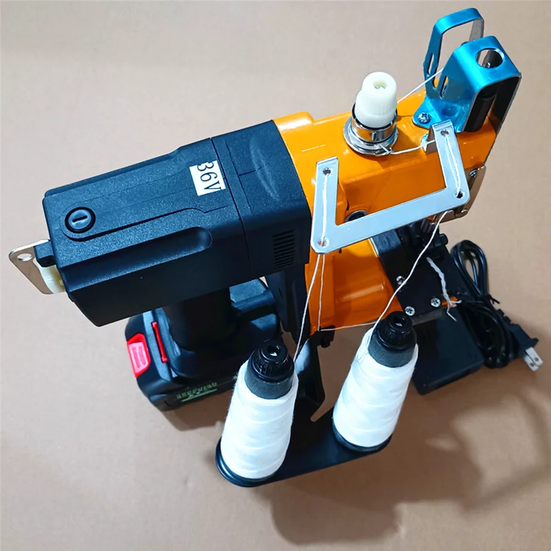 GK9-825D Dual Wire Packaging Machine Wireless Integrated Lithium Battery Packaging Machine 36v Sacked Rice/Flour Sealing