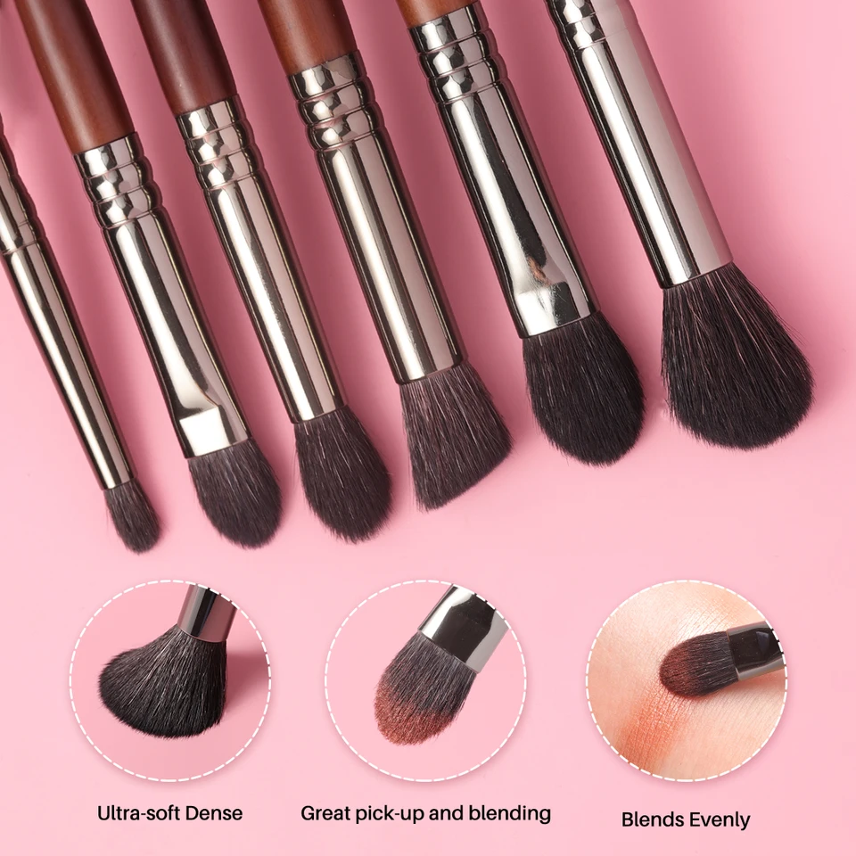OVW All Goat Hair 7/8/9 PCS Makeup Brush Set Professional