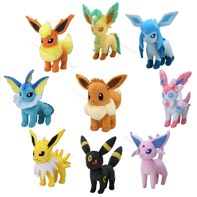 Pokemon Eevee Stuffed Plush Toy 20CM Kawaii Eeveelution Sylveon Flareon Jolteon Umbreon Vaporeon Toys for Children Birthday Gift 1
