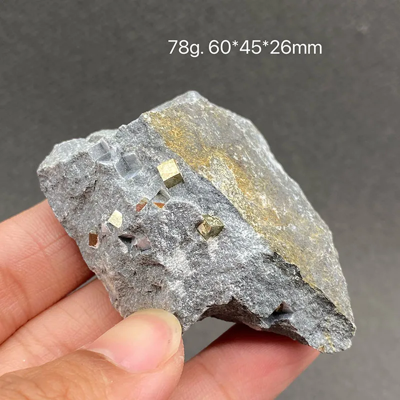 100% Rare Natural Pyrite Mineral Specimens Stones and Crystals Healing Crystal from Spain