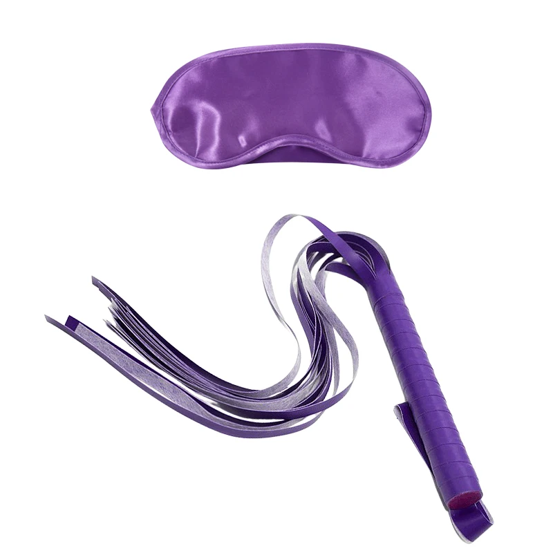 Bdsm Erotic Sets Sexy Leather Plush Sex Toys Bondage Kit Handcuffs Whip Blindfold Flirt Adult Games Role Play Exotic Accessories