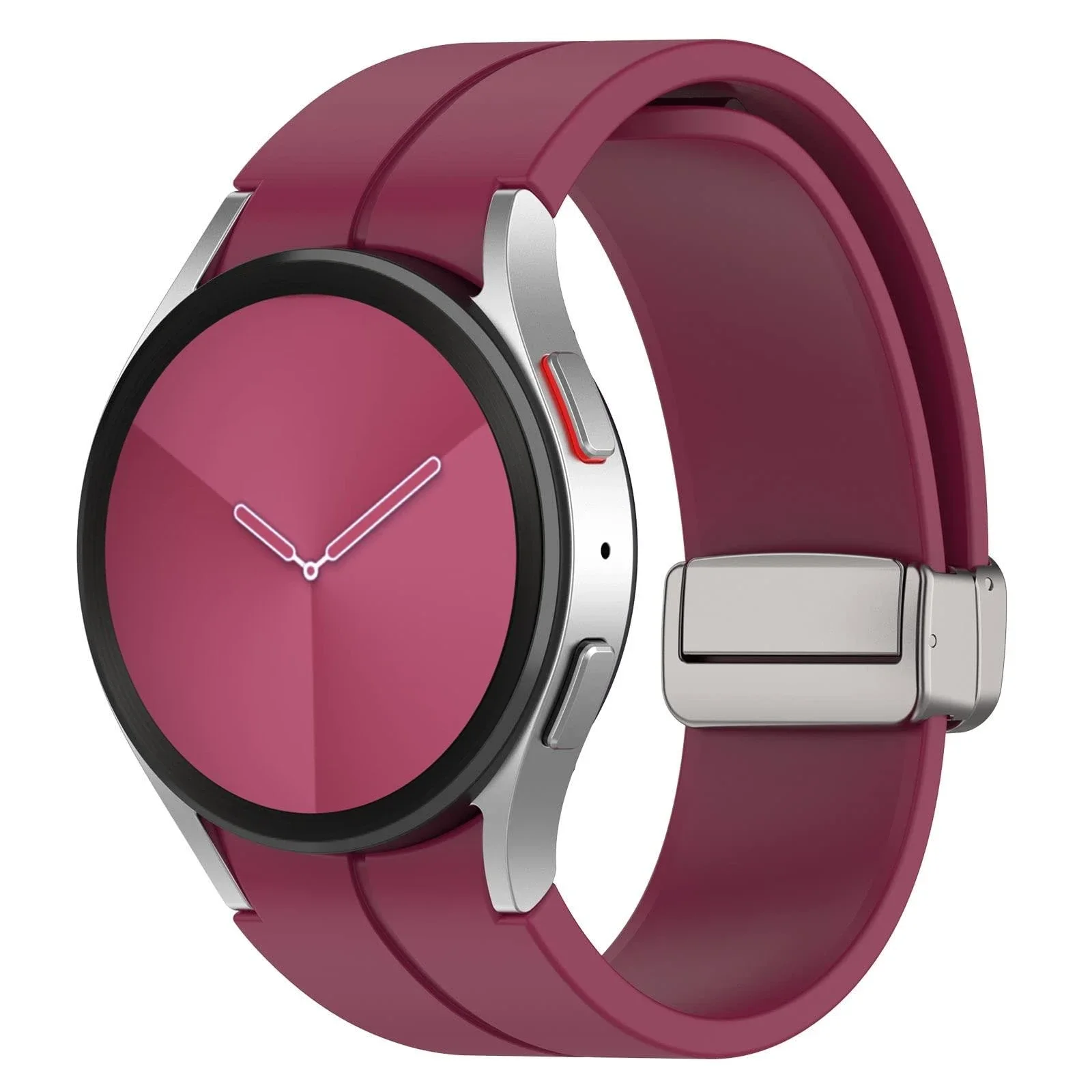 Versatile 20mm Silicone Watch Strap in Classic Design