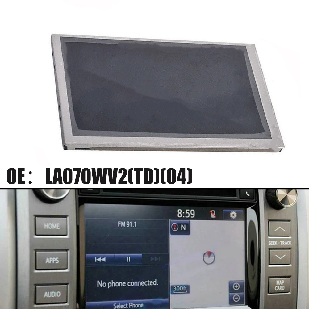 

1pc LCD Display Display Fit For Toyota For Tundra 7.0" Radios 2014 - 2019 LA070WV2 (TD)(01) LCD Screen Dashboard Accessories