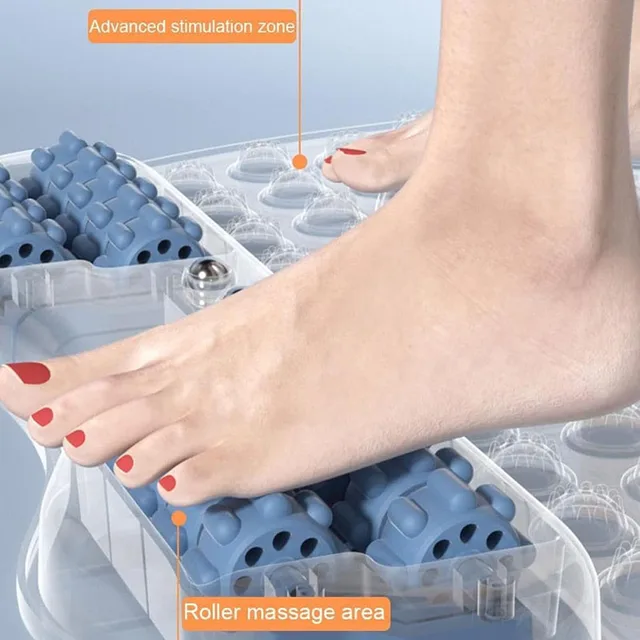 Jogging Acupressure Board Foot Jogging Massage Mat Acupressure Board Acupressure Mat Foldable With Rollers For Foot Relaxation 3