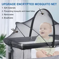 Mosquito Net for Baby Bed Four Seasons Universal Newborn Baby Removable Portable Ventilate Foldable Encrypted Crib Protectors 1