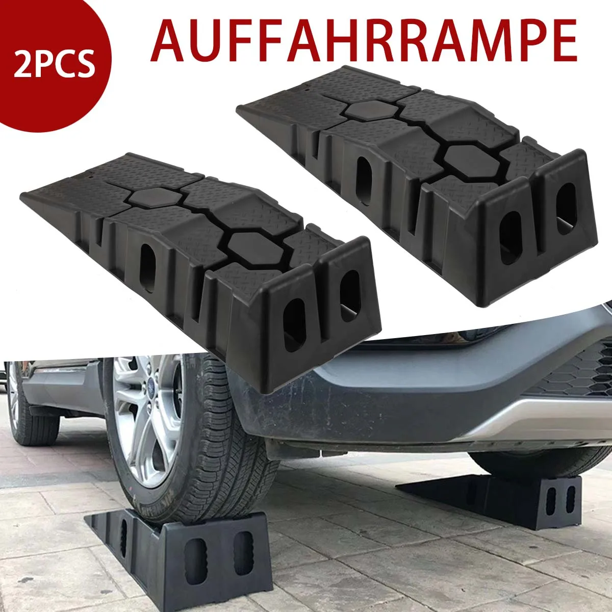 Hochbelastbare Auto-Auffahrrampen 900mm – Reparatur- und Wartungsrampen, Ölwechselhalterung, Leiter, Kunststoffhalterungsplatte, Hebewerkzeug-Set – Detail 11