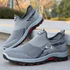 Spring and Autumn New Men's Shoes Flat Casual Shoes Polyurethane Soft Bottom Sports Breathable Mesh Sports Shoes Men 1