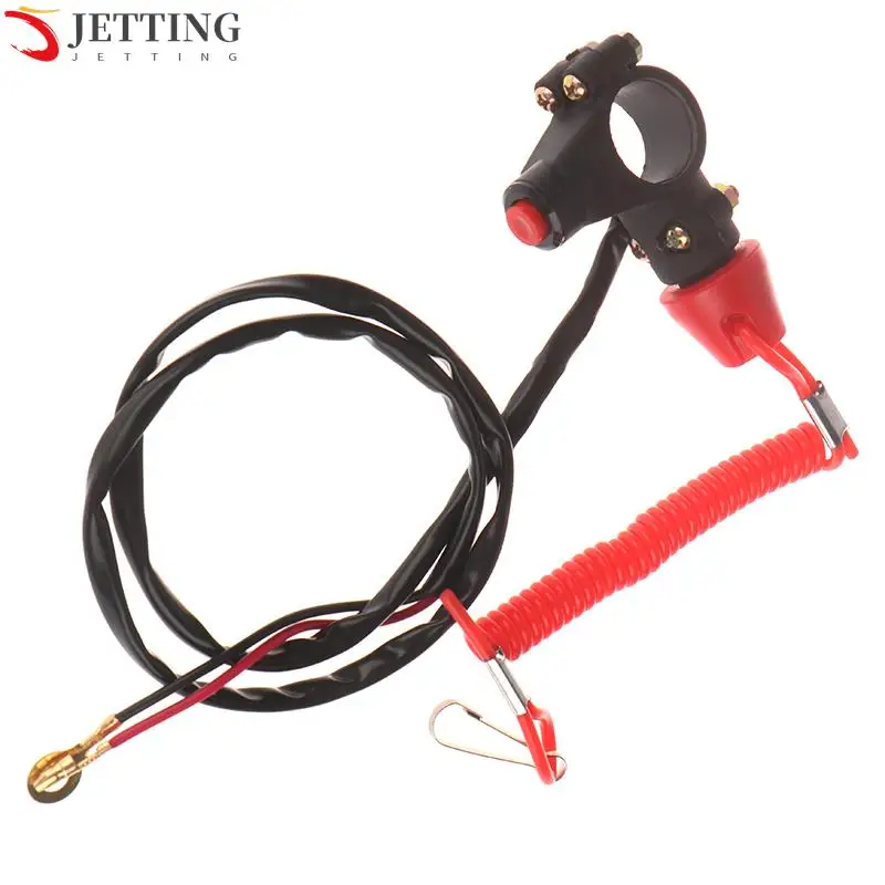 

New 1PC ATV Motorcycle Boat Tether Lanyard Emergency Kill Stop Engine Switch Push Button for Pocket Mini Dirt Bike ATV Quad
