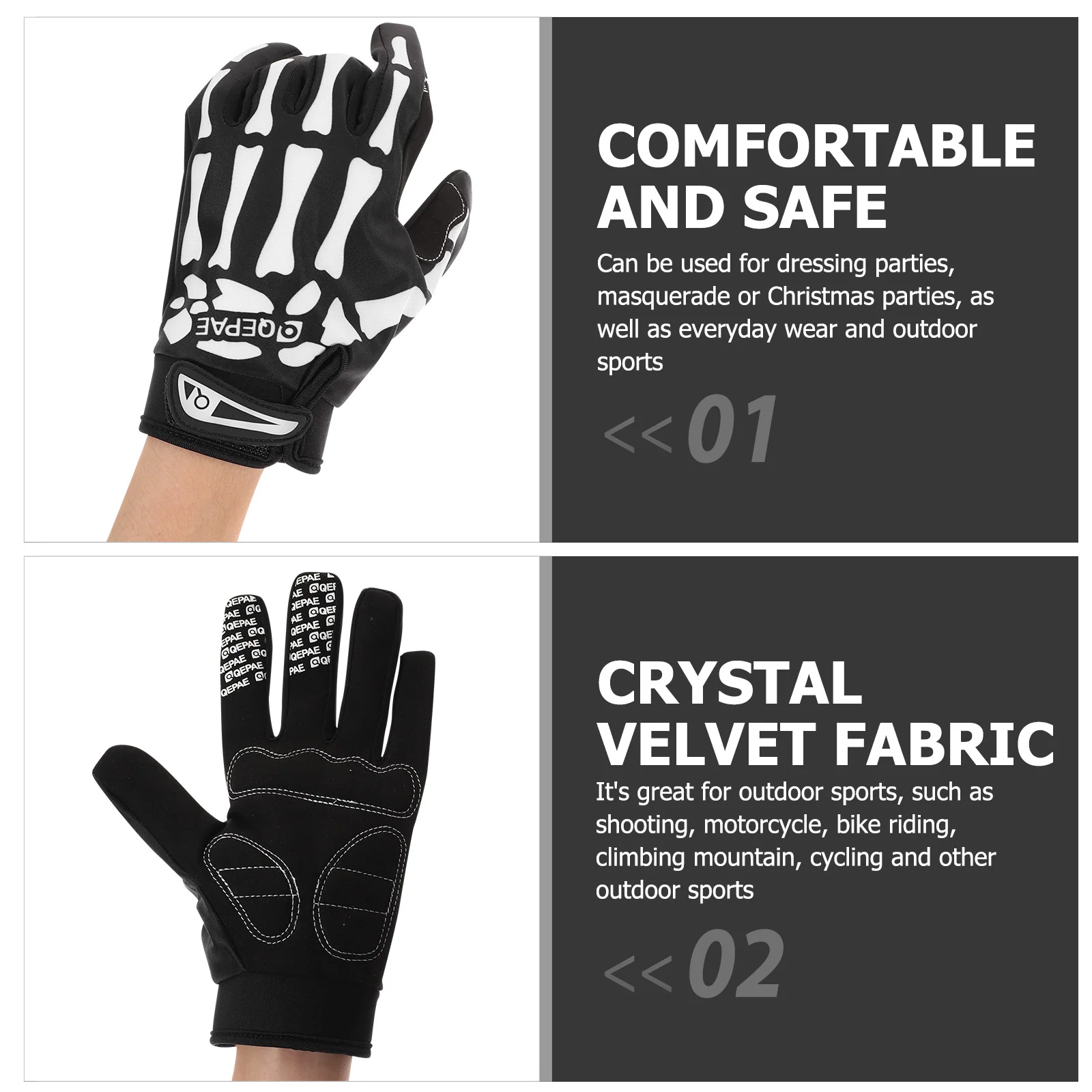 Рисунок 3 - Страшные перчатки на палец с черепом