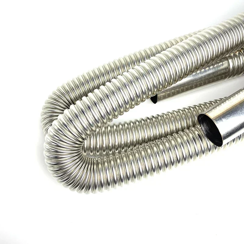 60cm-300cm Air Diesel Parking Heater Stainless Steel Exhaust Pipe Tube Vent Hose Elbow Connector W /Clamps For Car Truck Va