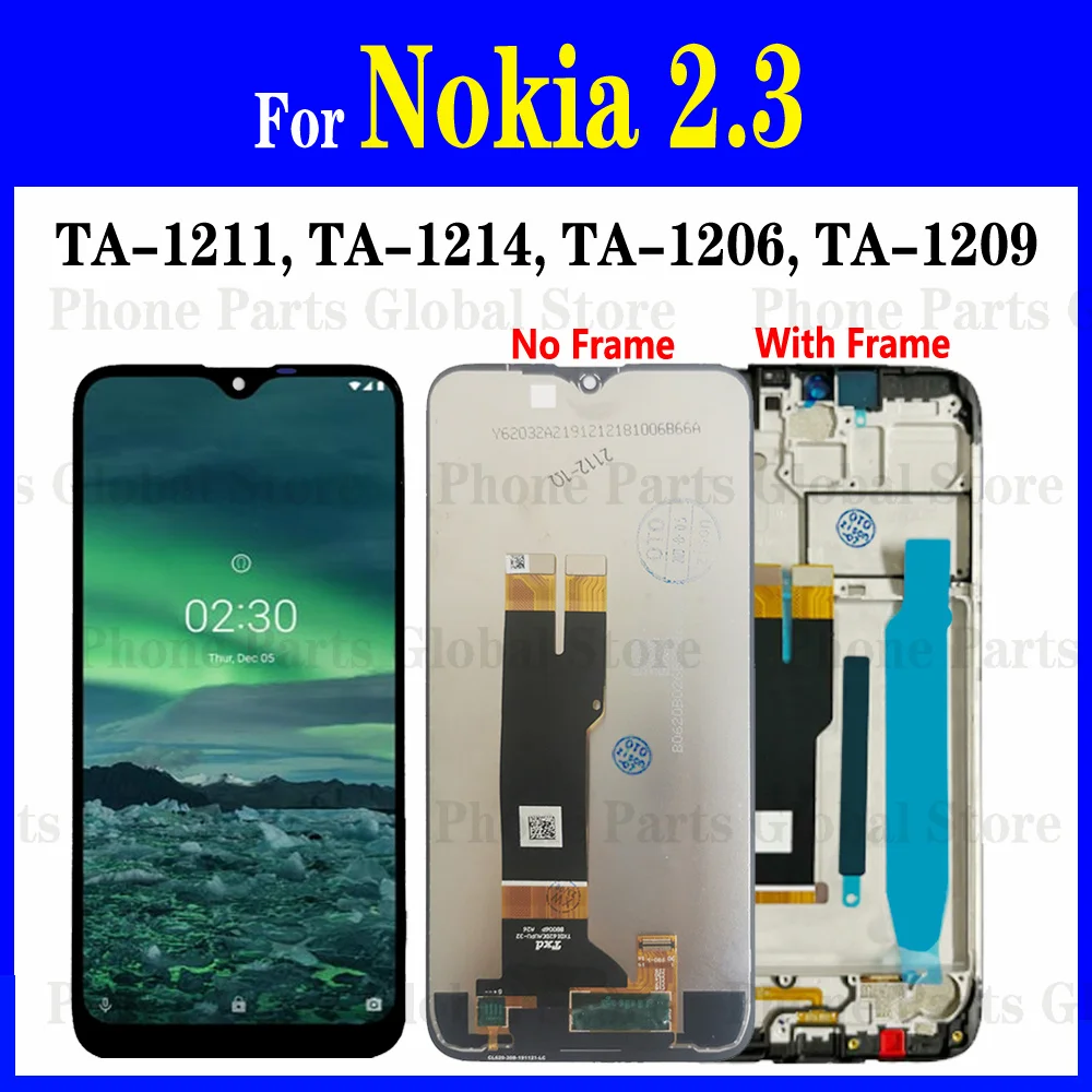 For Nokia 2.3 Lcd With Frame Ta-1211 Ta-1214 Ta-1206 Ta-1209 Schermo Da 6.2 "Per Nokia 2.3 Lcd Con Cornice Ta-1211 Ta-1214 Ta-1206 Ta-1209 Touch Digit