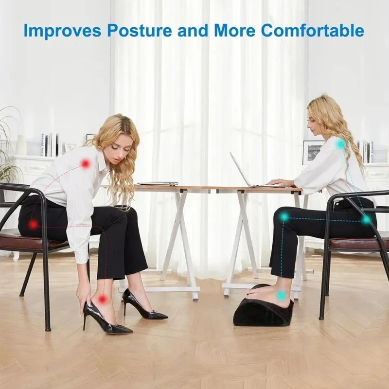 Semicircle Foot Pad Sofa Resting Leg Pad Side Sleeping Knee Footrest Home Office Work Foot Rest Cushion Ergonomic Feet Pillow 3