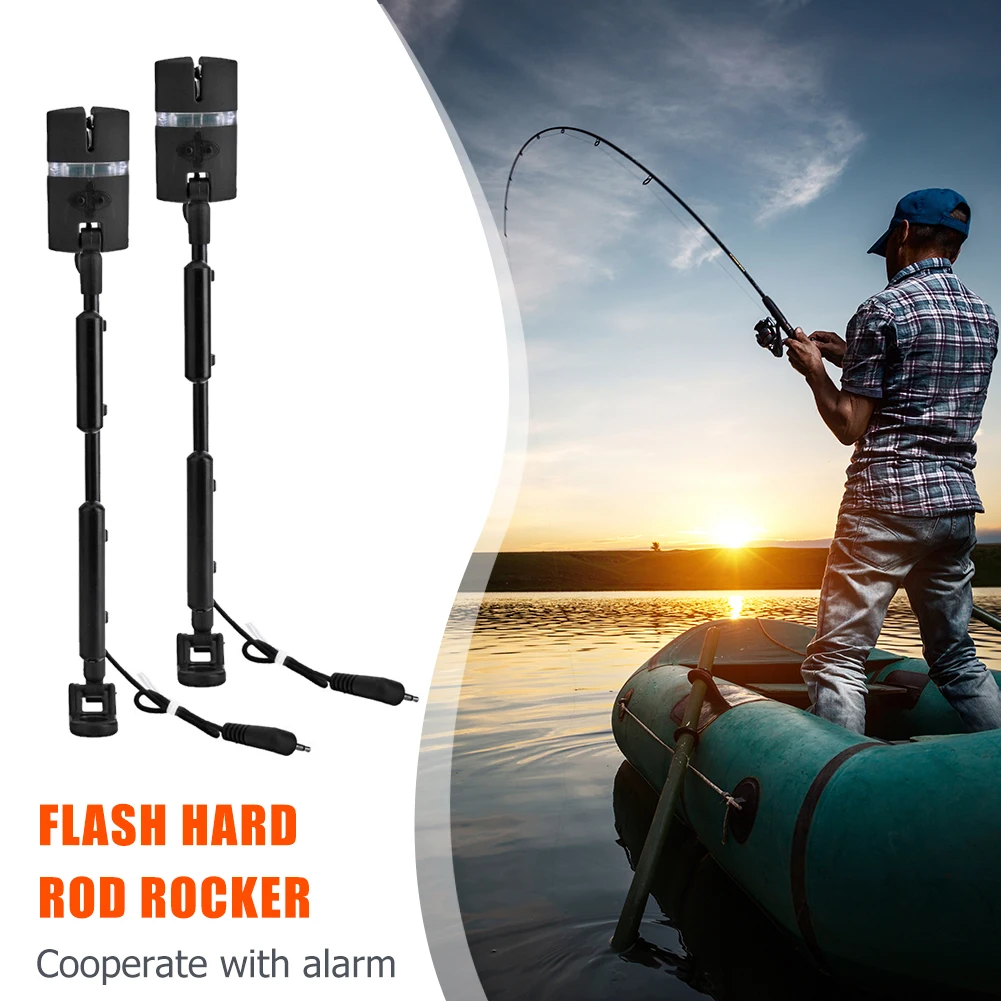 Fishing Bite Alarm Hanger 7 Color LED Illuminated Bite Indicator Fishing Tackle