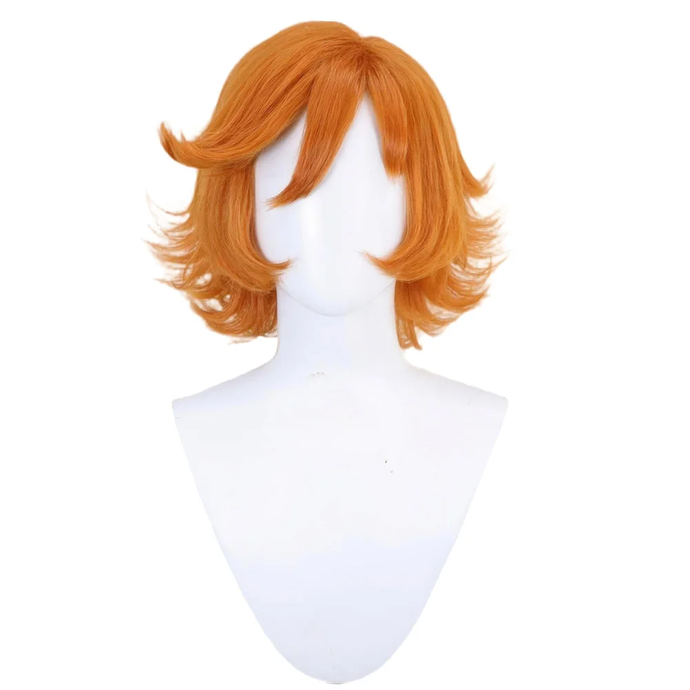Game Rivals Doreen Green Cosplay Orange Short Wigs Costume Prop Squirrel Girl Disguise Headgear Women Halloween Carnival Suits