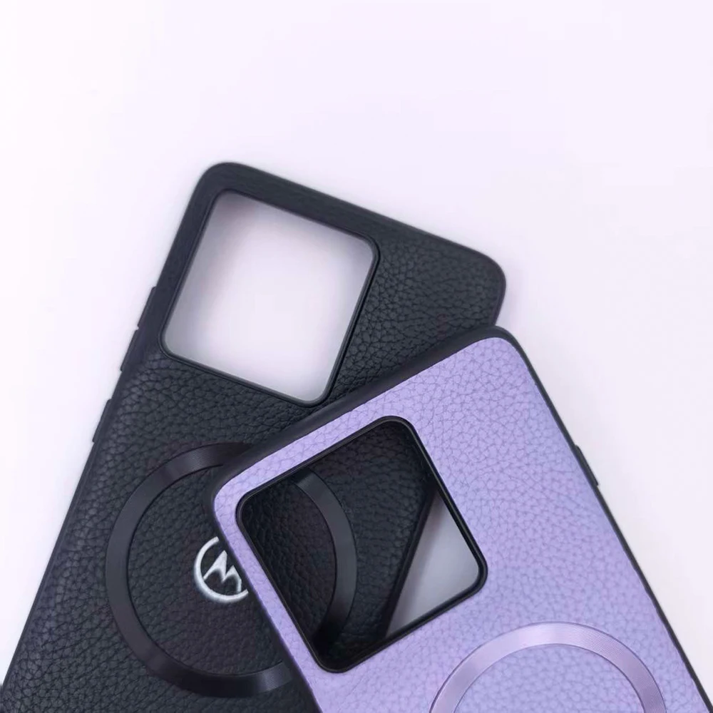 Magnetic Wireless Charging Litchi Texture Shockproof Case