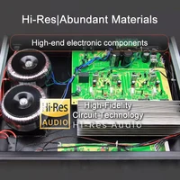 2x250W Active Amplifier 5.0 Bluetooth Pre-Stage Amplifiers 4-8Ω Hi-Res Amp USB Lossless Audio For Home Theater Active Subwoofer 4