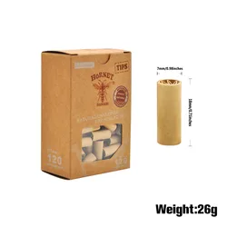 Eco - Friendly Pre - Rolled Natural Filter Tips (Brown M - shaped)