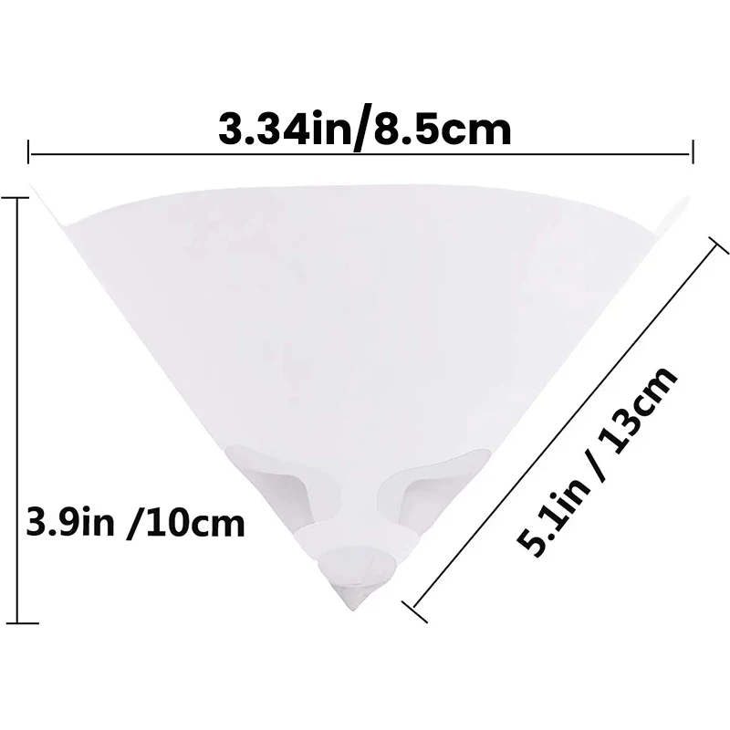 10-100Pcs Disposable Car Paint Spray Mesh Paper Filter Purifying Straining Funnel Paint Filter Conical Nylon Micron Paper Funnel