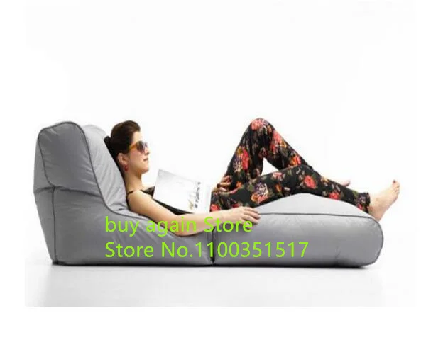 extra long folding bean bag sun lounger outdoor beanbag sleeping cushion foldable sofa cover