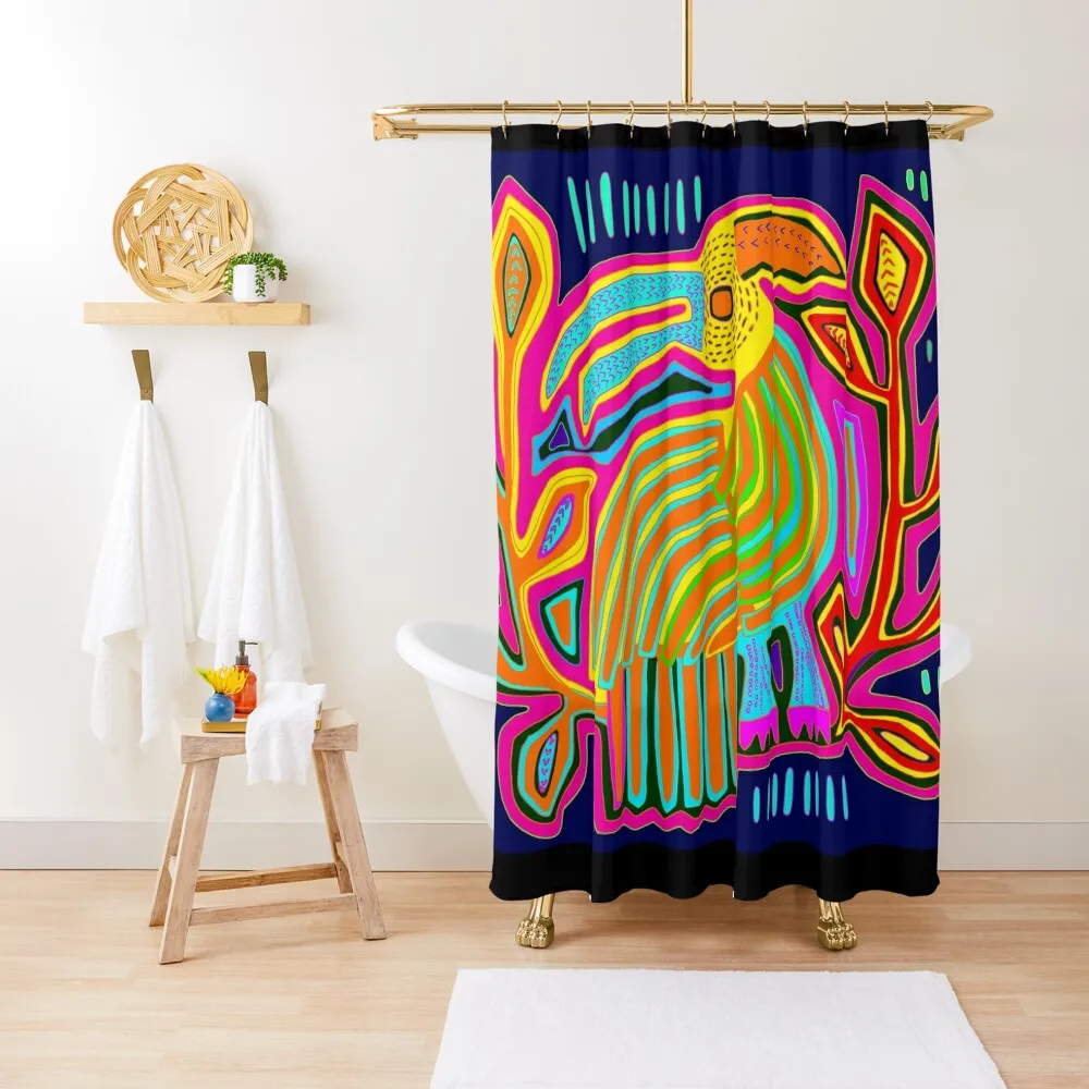 

Kuna Indian Tropical Pajaro Shower Curtain Luxury Bathroom Shower Bathroom Decor Shower Sets For Bathroom Curtain