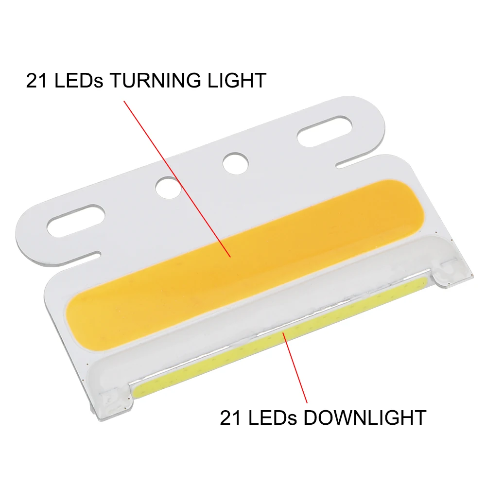 24V Ʈ DRL ְ , 42 LED ̵ Ŀ ,  COB  ,  õ, ڵ ׼, 10 