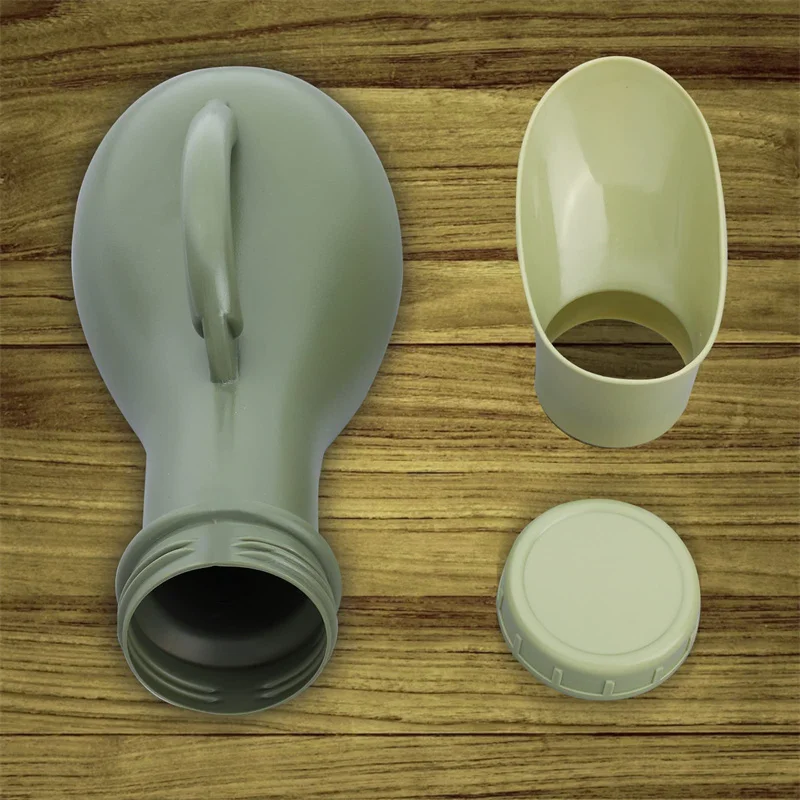 Portable Urinal 1000ml Spill Proof Urinal With Lid Anti-Tip Handheld Potty Pee Bottles For Traffic Jams Hiking Camping Patient
