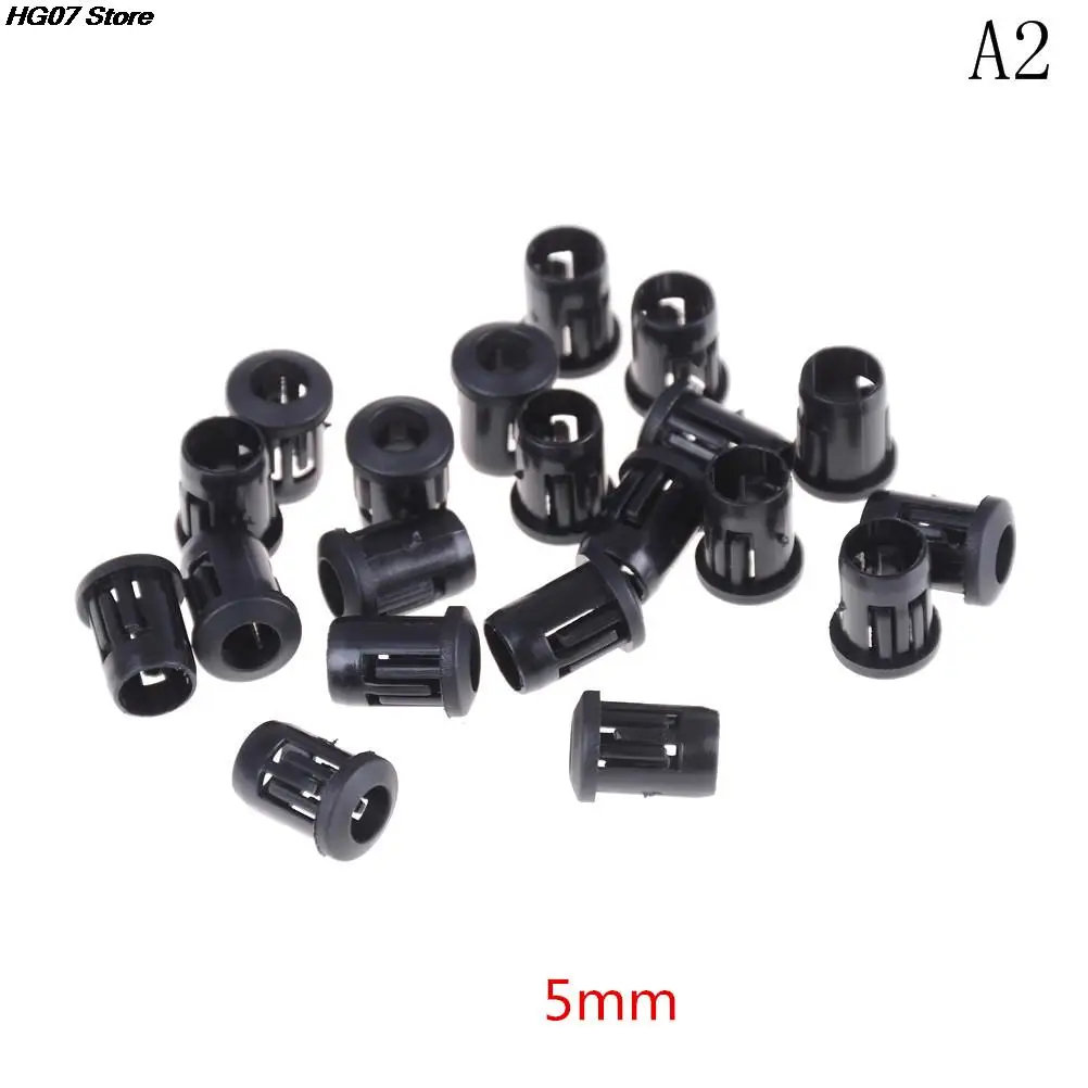 10/20/40pcs Plastic Lamp Bases LED Lamp Diode Holder Clip Bezel Socket Mount 3mm/5mm/8mm/10mm