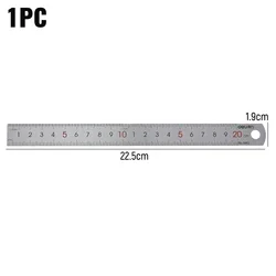 Premium Stainless Steel Precision Measuring Ruler - Versatile Metal Straight Edge for Home, School, and Office Use (20CM)