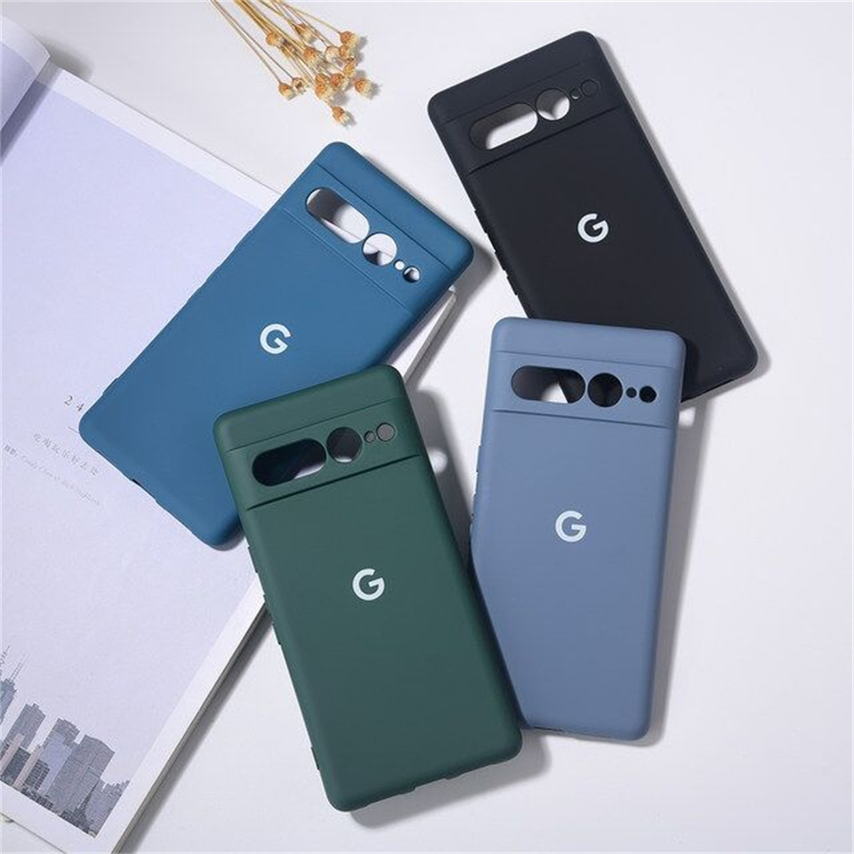 For Google Pixel 6 Case For Pixel 8/7/6 Pro Cover Original Liquid Silicone Rubber Shockproof Bumper Shell For Google Pixel 7A 6A