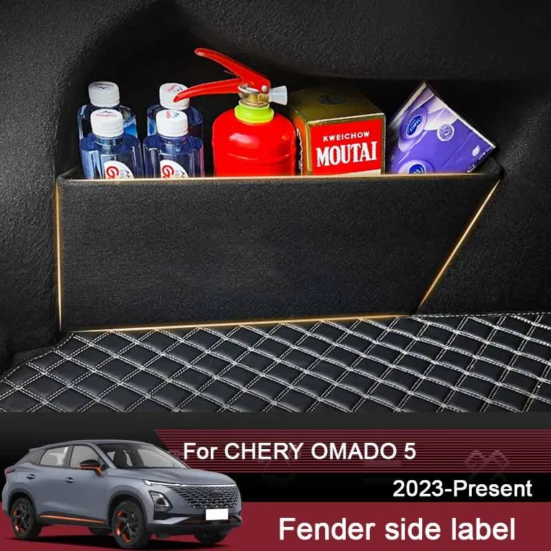 2pcs Car Trunk Storage Box Boot Baffle For Chery OMODA 5 20222025