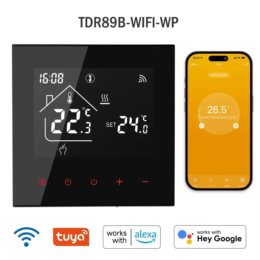 Smart WiFi Thermostat & Central Heating Controller for Water Floor Zone Heating Systems