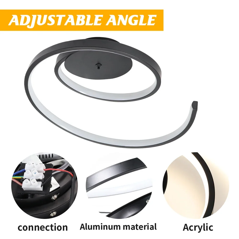 Minimalist Indoor Decor Dining Room Living Room Bedroom Modern LED Ceiling Lamp