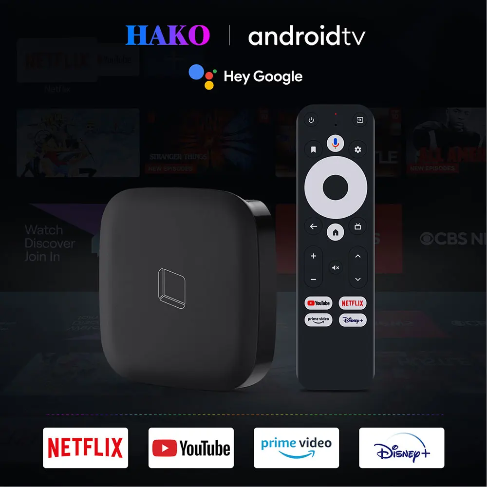 2024 HAKO Pro Smart TV Box Android 11 Amlogic S905Y4 4GB