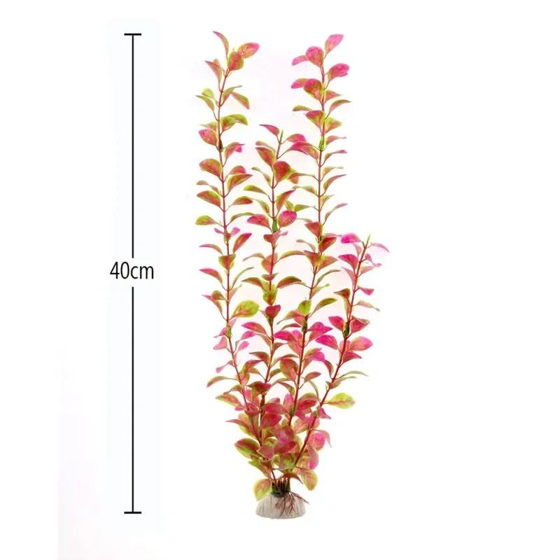40cm Aquarium Artificial Plastic Plants Decor Aquarium Landscape 1pc Artificial Fish Tank Decorations artificial plants fish tank ornaments fish tank decorations aquarium ornaments artificial aquarium plants mini landscape ornaments