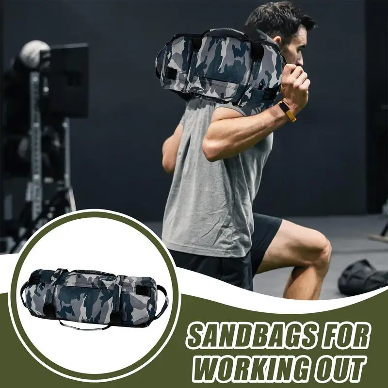 Unfilled Fitness Sandbag Fitness Body Building 30-35 lbs Multifunctional training equipment Gym Sports Muscle Training supplies