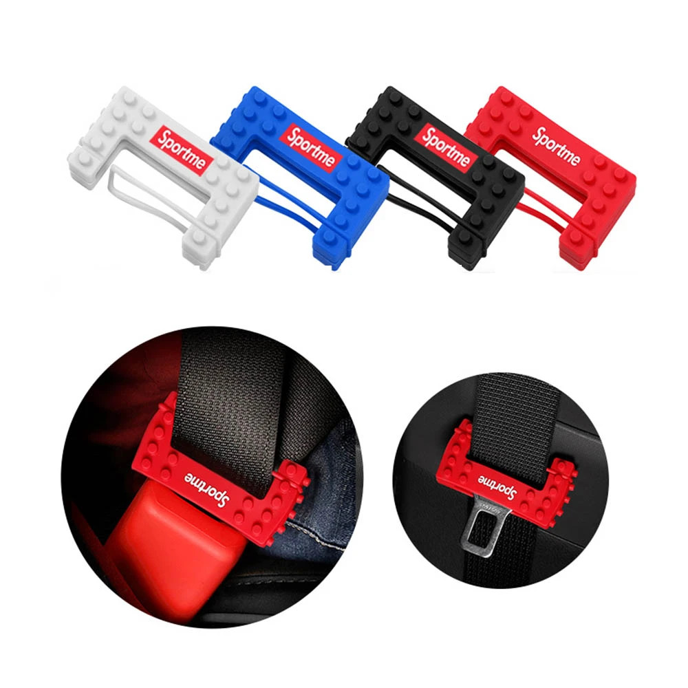 2PCS Car Safety Belt Buckle Protector Silicone Anti scratch Cover Seat
