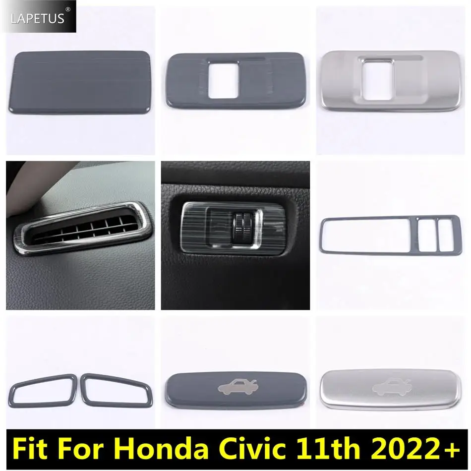 

Car Accessories Glove Box Sequin / Hand Brake Button / Head Lights Lamps / Air AC Vent Cover Trim For Honda Civic 11th 2022 2023