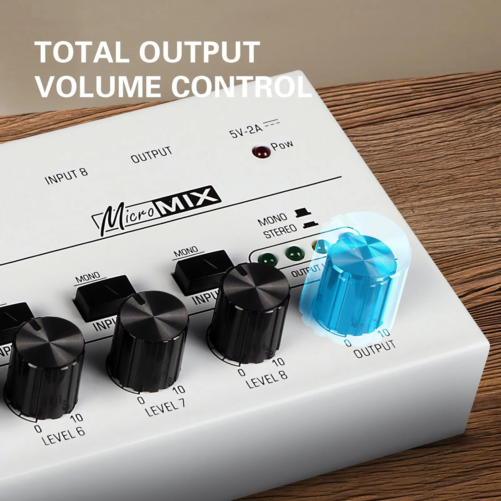 Audio Mixer Mini Mixer 8 Channel For Musical Instrument Guitar Microphone Stage