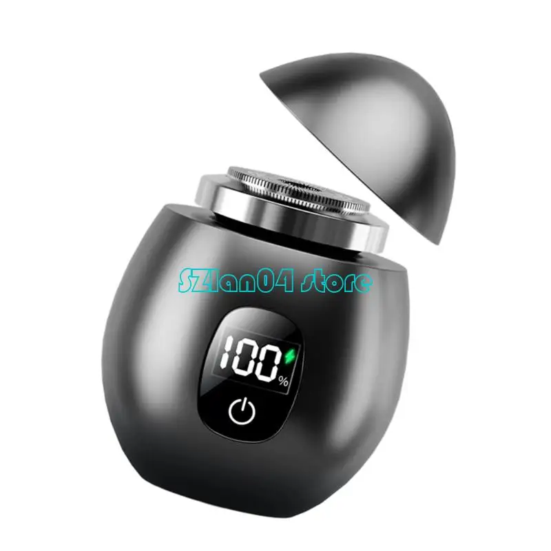 L69D 포켓 크기 전기 면도기 남성용 수염 트리머 플라스틱 질감 충전