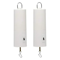 Wind Spinner Motor Battery Operated For Hanging Display Yard White Wind Spinners Outdoor Sculptures 2 Pack 1