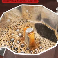 Nouveau Pot Moka en aluminium ménage 50ml-600ml poêle à Latte cafetière classique percolateur à expresso Pot d'extraction de café 6