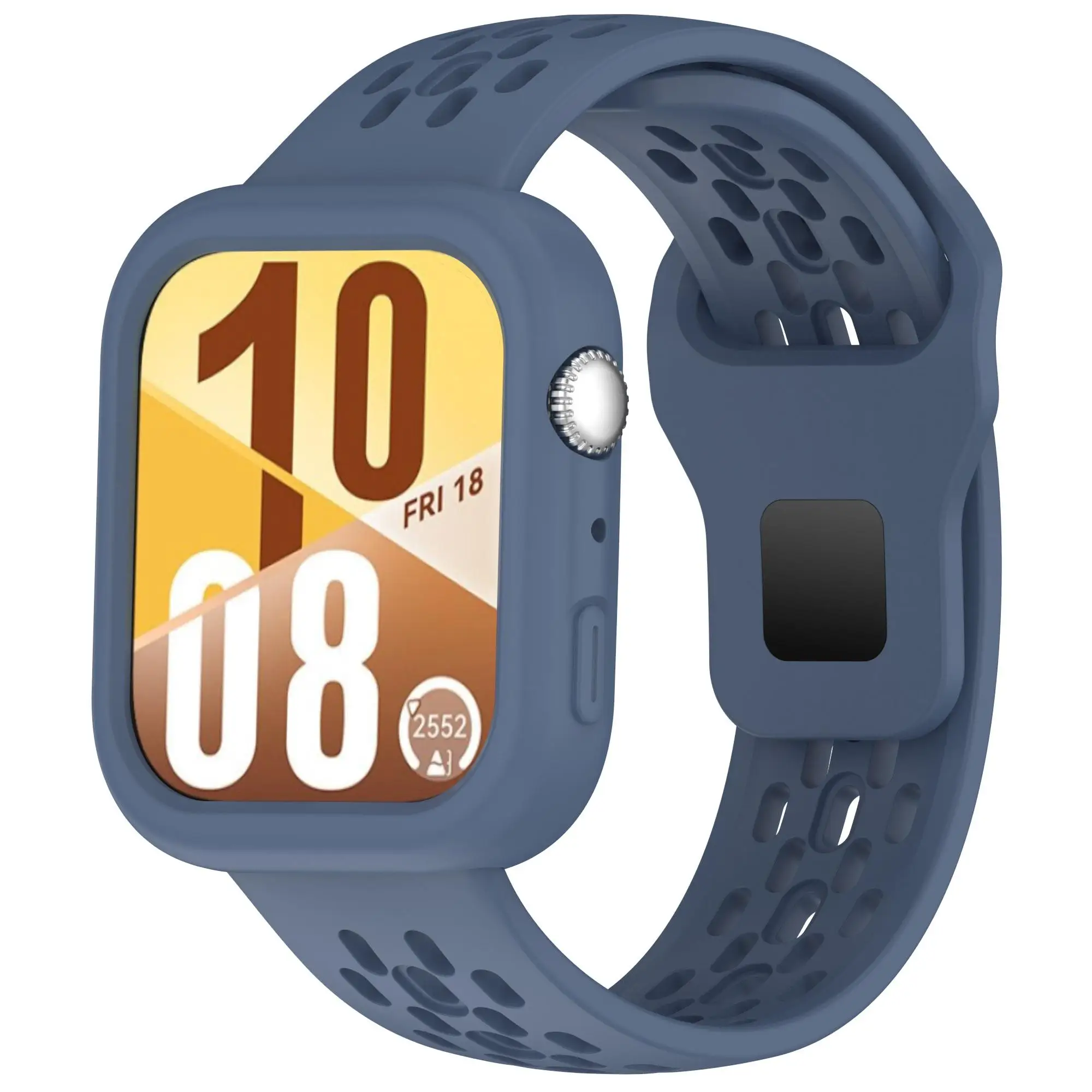 Versatile 2-in-1 Silicone Watch Strap and Case - Adjustable Replacement Band