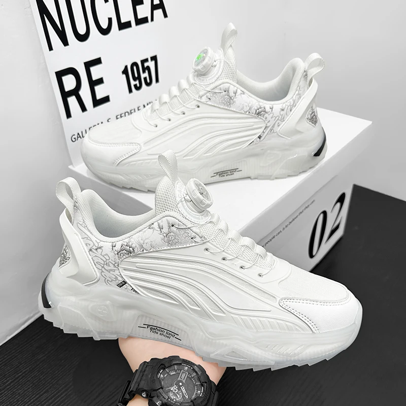 Men's Trendy Skateboard Shoes, Large Size for Men and Women, Ultra-Light Soft Sole and Soft Surface Men's Casual Shoes, Comfortable Non-Slip Casual Lace-Up Sneakers, Suitable for Men's Outdoor Activities