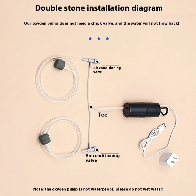 Silent Aquarium Oxygen Air Pump for Fish Tank