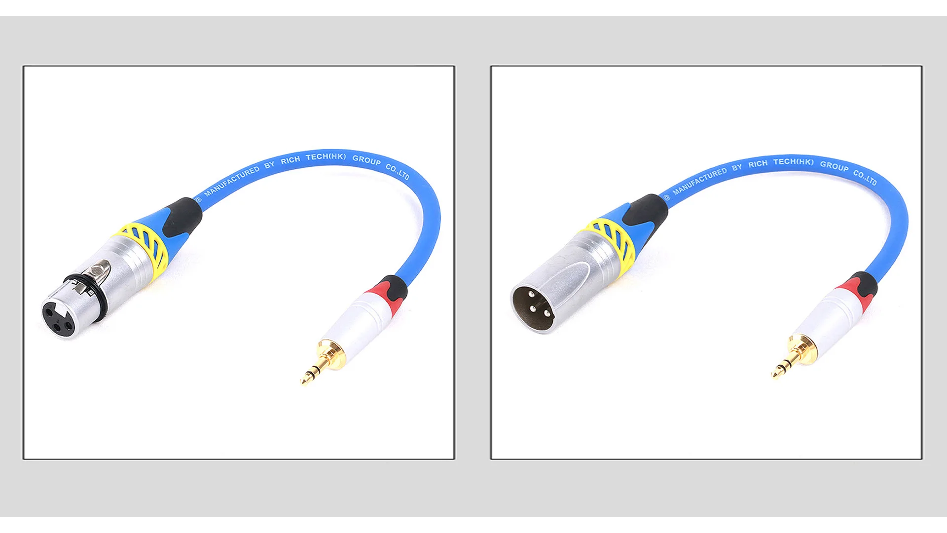 1 Stück 0,3 M-25M 3,5mm(1/8) Stereo-Trs-Stecker auf 3-poliges XLR-Mikrofon kabel PVC-symmetrisch für Mikrofon-/Gitarren-/PA-Systeme – Detail 5